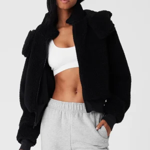 Foxy Sherpa Jacket - Black