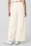 Polar Fleece High-Waist Snowdrift Wide Leg Pant - Ivory