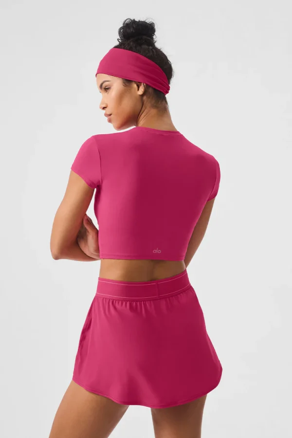 ALOSOFT CROP FINESSE SHORT SLEEVE