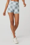 4 Vapor High-Waist Argyle Short - Gravel/Titanium