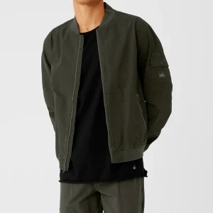 Division Ripstop Bomber Jacket - Stealth Green