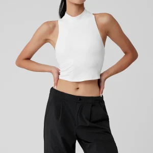 Alosoft Top That Bra Tank - White