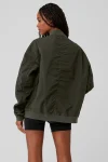 Division Ripstop Bomber Jacket - Stealth Green