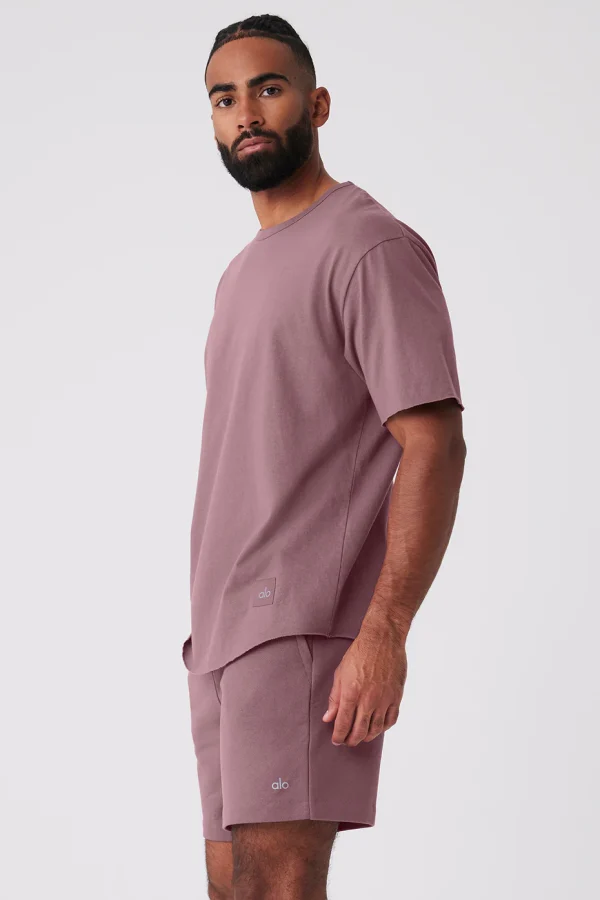 Society Crewneck Tee - Woodrose