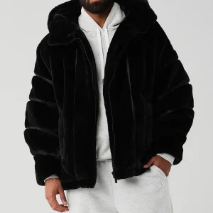Knock Out Faux Fur Jacket - Black