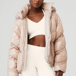 Stunner Puffer Jacket - Dusty Pink