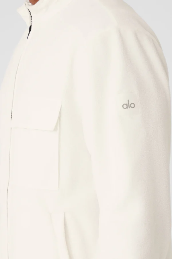 Polar Fleece Ridge Full Zip Jacket - Ivory