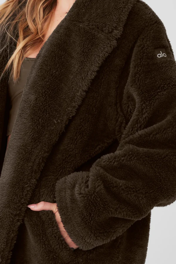 Oversized Sherpa Trench - Espresso