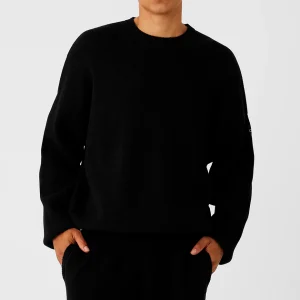 Scholar Crew Neck Sweater - Black
