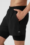 5 Revival 2-In-1 Short - Black/Black