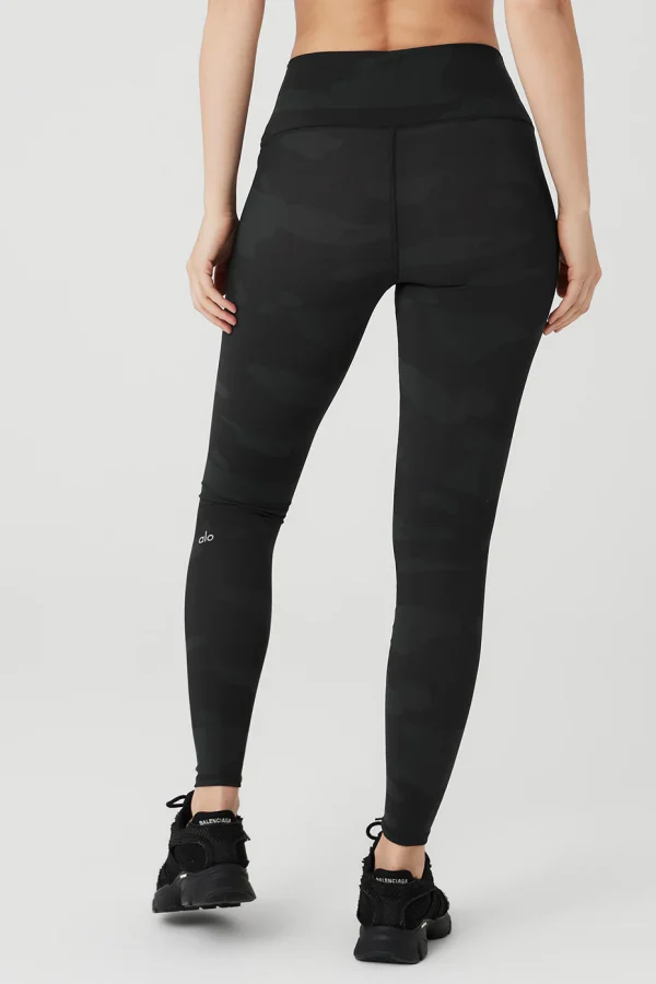 High-Waist Camo Vapor Legging - Black Camouflage