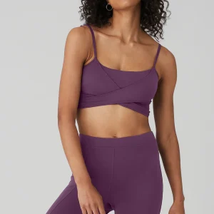 Airbrush Enso Bra - Dark Plum