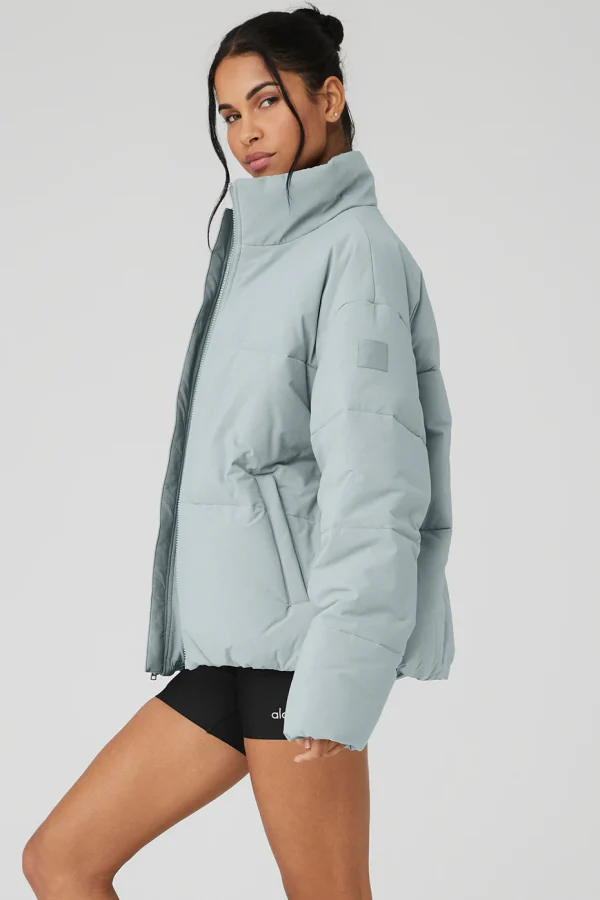 Stretch Woven Street Puffer - Cosmic Grey