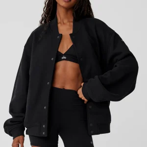 Renown Varsity Jacket - Black