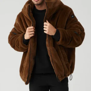 Knock Out Faux Fur Jacket - Chocolate