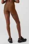 3 High-Waist Airlift Short - Cinnamon Brown