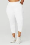 7/8 High-Waist Airbrush Legging - White