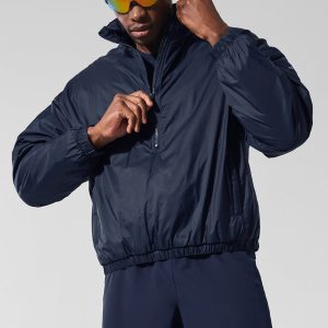 Latitude Light Weight 1/2 Zip Pullover Jacket – Navy