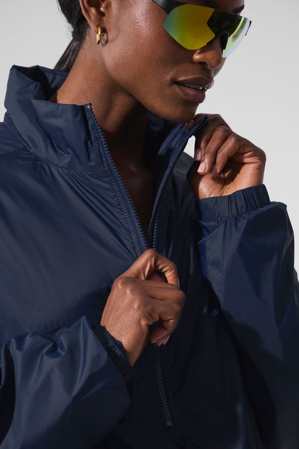 Latitude Light Weight 1/2 Zip Pullover Jacket – Navy