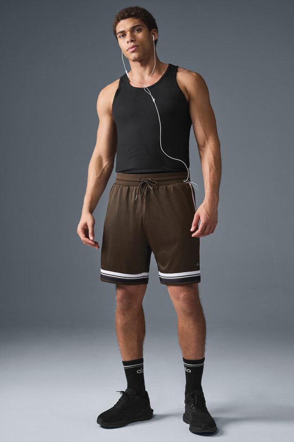 7″ Key Mesh Basketball Short – Espresso