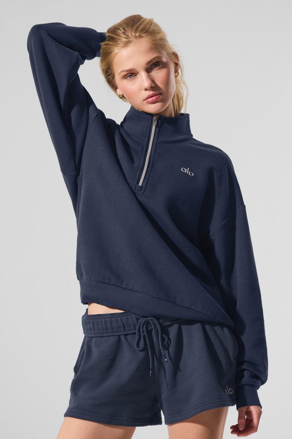 Accolade 1/4 Zip Pullover – Navy