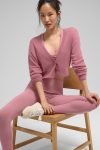 Sheer Cashmere Cropped Cardigan – Pink Wild Rose
