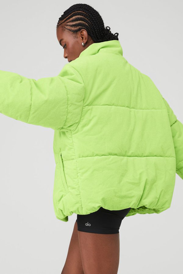 Corduroy Stage Puffer ?C Celery