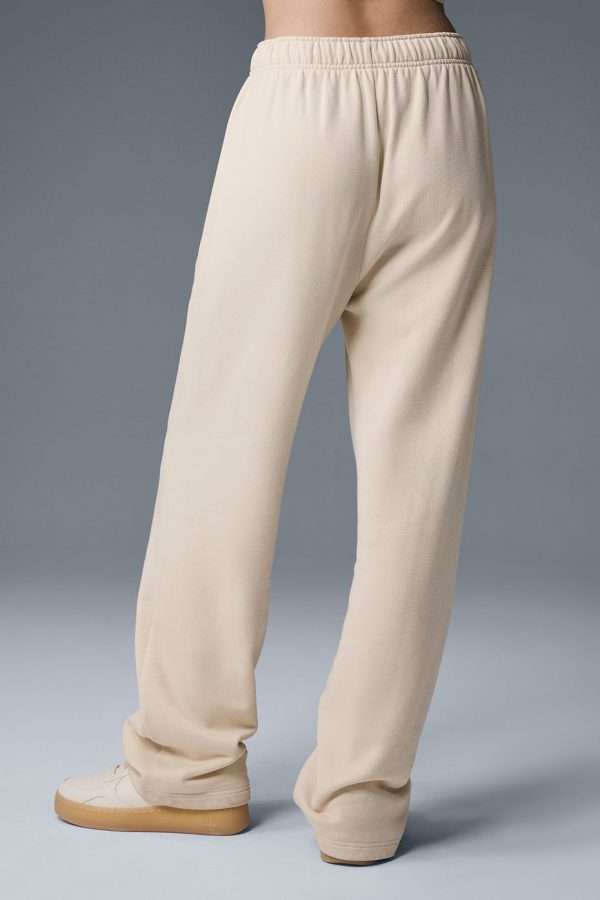 Accolade Straight Leg Sweatpant ?C Oat Milk