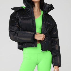 Pearlized Pristine Puffer ?C Black/Green Glow