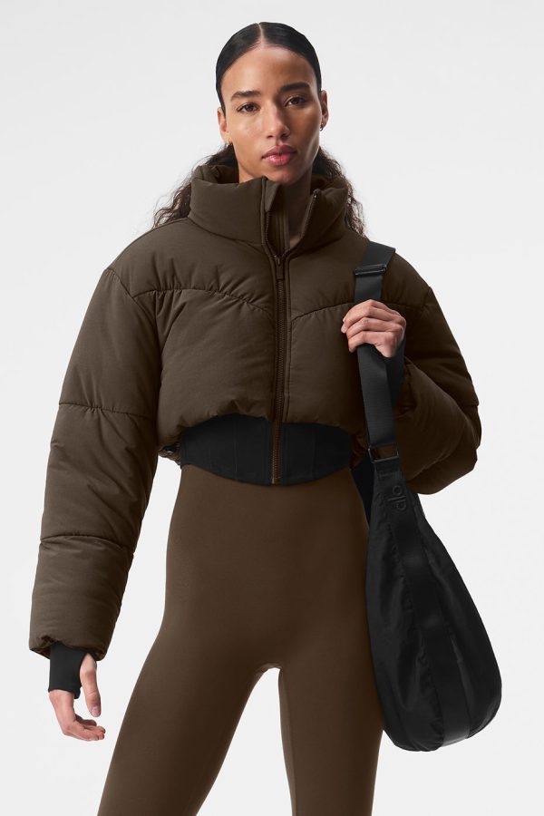 Main Act Corset Puffer ?C Espresso/Black