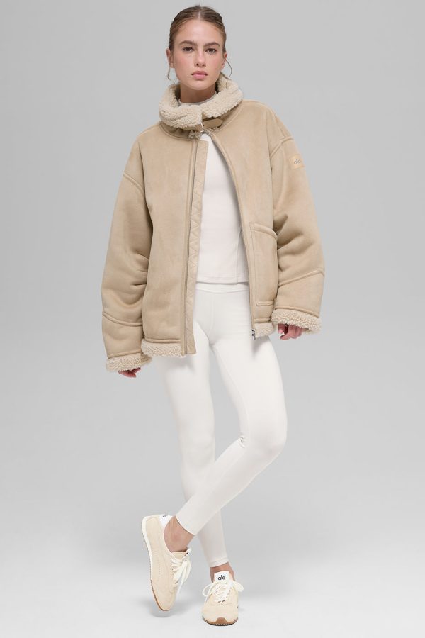 Faux Shearling Grand Jacket ?C Woodland Tan