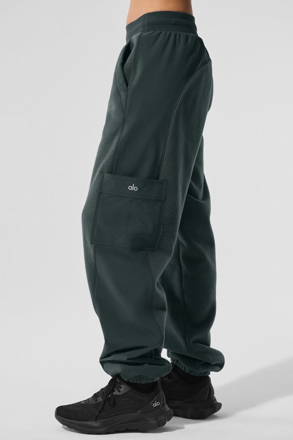 Polar Fleece Wintry Mix Pant ?C Charcoal Green