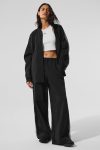 High-Waist Origin Wide Leg Track Pant ?C Black