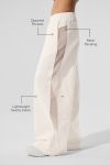 High-Waist Origin Wide Leg Track Pant ?C Ivory