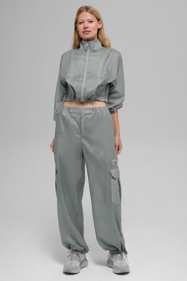 Sheer Game Time Wide Leg Jogger ?C Lunar Grey