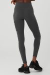 High-Waist Cargo Legging ?C Anthracite